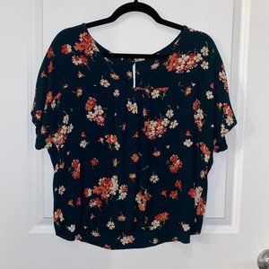Madewell Rhyme Top in Spruce Blooms
